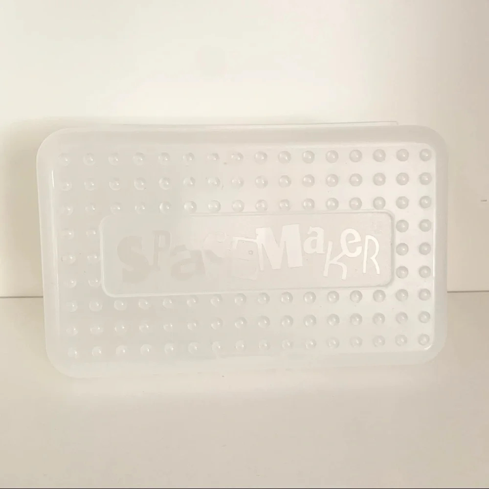 Vintage clear spacemaker stationary pencil case